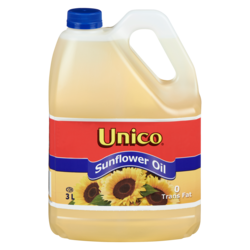 Unico Sunflower Oil 3 l, $0.50/100ml