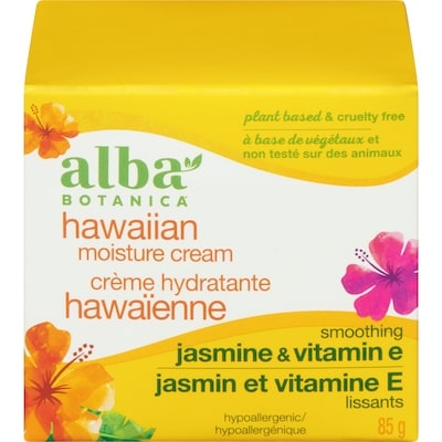 Alba Botanica Hawaiian Moisture Cream, Smoothing Jasmine & Vitamin E 85 g, $21.16/100g