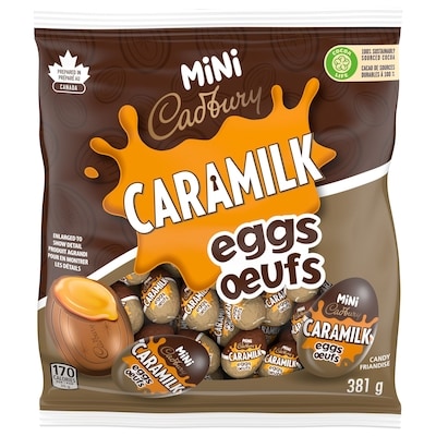 Cadbury Mini CARAMILK Candy Eggs, Fill Easter baskets, share with loved ones, or treat yourself 381 g, $4.46/100g