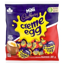 Friandise Creme Eggs mini au chocolat au lait avec centre en fondant