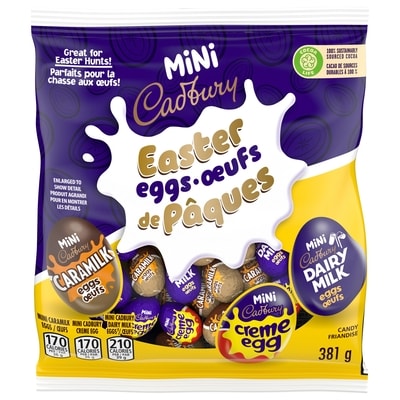Cadbury Mini Chocolate Easter Eggs Candy Assortment 381 g, $4.46/100g