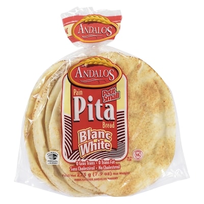 Andalos Whole Wheat Pita Bread 225 g, $0.88/100g