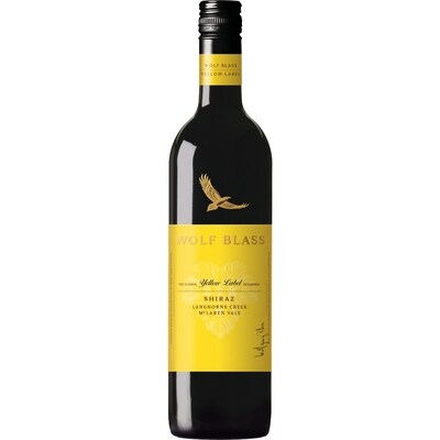 Wolf Blass Shiraz Yellow Label (Pièce d’identité requise au moment du ramassage) 750 ml, 2,43 $/100ml