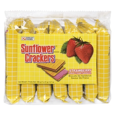 Sunflower Crackers, Strawberry Sandwich     175 g, $1.14/100g