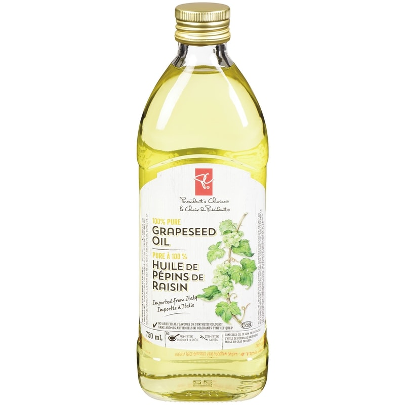 President's Choice 100% Pure Grapeseed Oil - 750 ml | Zehrs