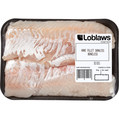 null Filets de merlu frais 35,25 $/1kg 15,99 $/1lb