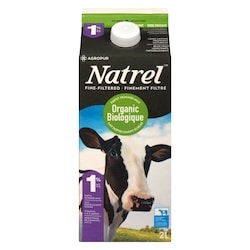 Natrel Organic 1% Milk (2L) 2 l, $0.38/100ml