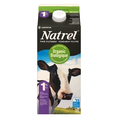 Natrel Organic 1% Milk (2L) 2 l, $0.40/100ml