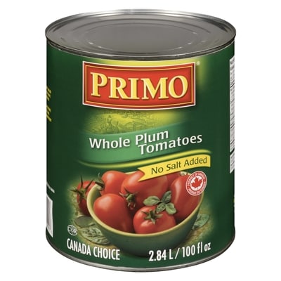 Primo Whole Plum Tomatoes 2 l, $0.32/100ml