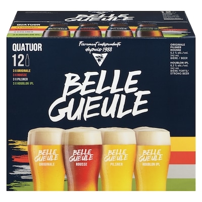 Belle Gueule Trio de bières des connaisseurs Belle Gueule (Pièce d’identité requise au moment du ramassage) 12x341.0 ml, 0,44 $/100ml