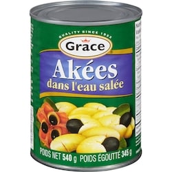 Grace Ackees en eau salée 540 ml, 2,18 $/100ml