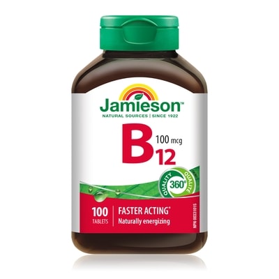 Jamieson Vitamin B12 100 mcg Methylcobalamin Tablets 100 ea, $0.16/1ea