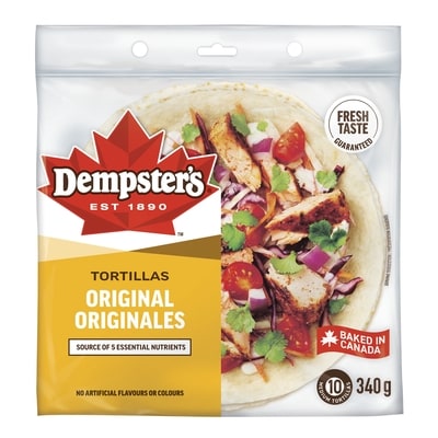 Dempster Original Medium Tortillas 340 g, $1.17/100g