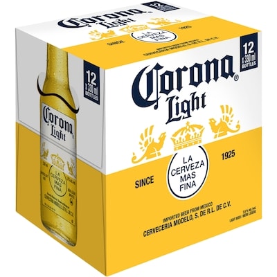 Corona Bouteille Light (Pièce d’identité requise au moment du ramassage) 12x330.0 ml, 0,70 $/100ml
