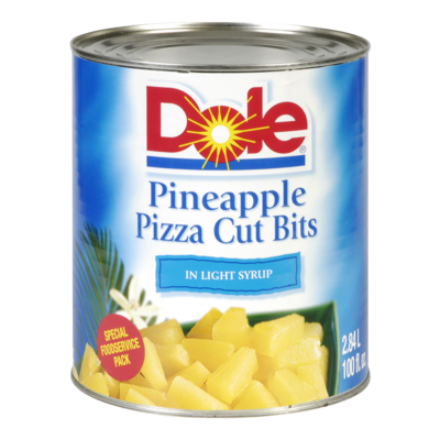 Dole Pineapple Pizza Cut Bits 2.84 l, $0.53/100ml