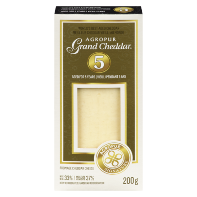 Agropur Signature Fromage Grand Cheddar 5 ans Agropur 200 g, 6,00 $/100g