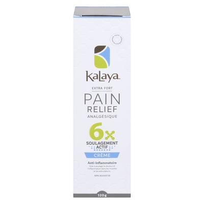 Kalaya Analgésique 6 ingrédients actifs 120 g, 16,66 $/100g