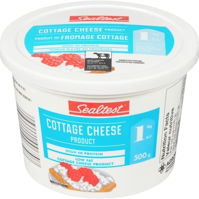 Sealtest 1% Cottage Cheese 500 g, $0.96/100g