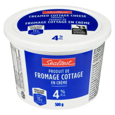 Sealtest Fromage cottage 4% 500 g, 0,98 $/100g