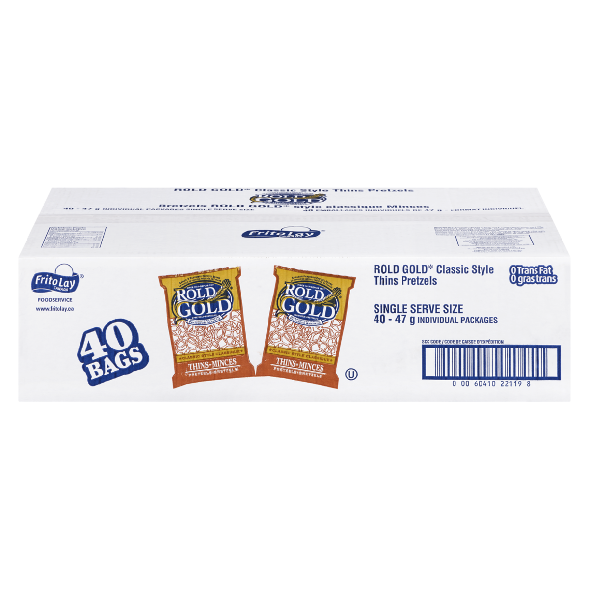 Rold Gold Rolled Gold Pretzel Thins, Vending Chips 40x47.0 g, $1.81/100g