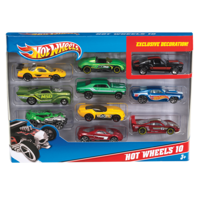 Hot Wheels BSC 54886-car Pack 10 1 ea, 20,00 $/1ch