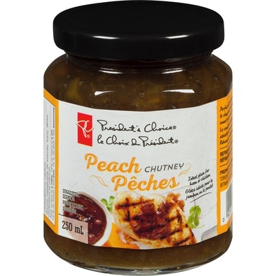President's Choice Peach Chutney 250 ml, $1.72/100ml