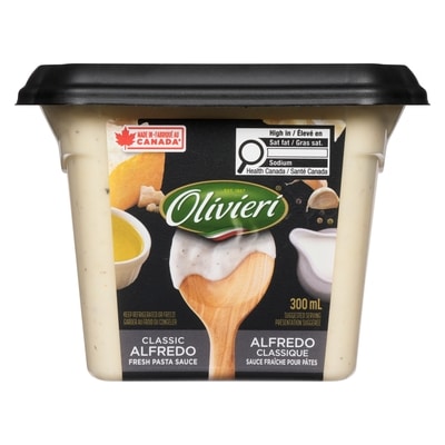 Olivieri Sauce pour pâtes, Alfredo classique 300 ml, 2,26 $/100ml