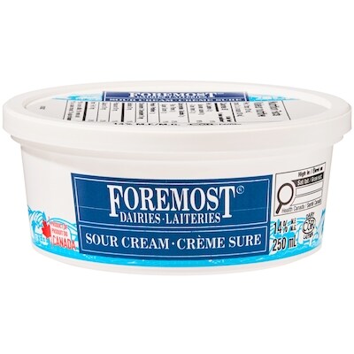 Foremost Crème sure 14 % M.G. 250 ml, 0,92 $/100ml