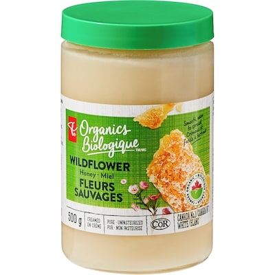 PC Biologique Miel fleurs sauvages Biologique en crème 500 g, 1,70 $/100g