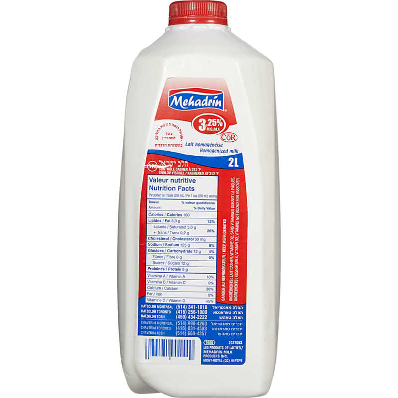 Kosher Homogenized Milk