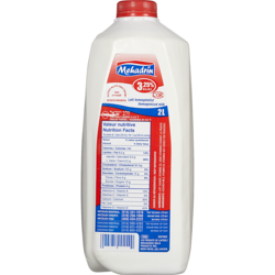 Mehadrin Lait homogénéisé casher 2 l, 0,32 $/100ml