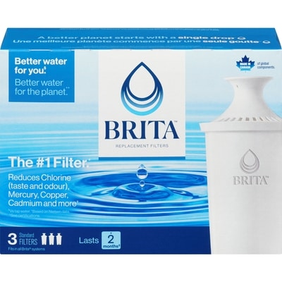 Brita Pour through pitcher filter, 3 pack 3x1.0 ea, $9.00/1ea