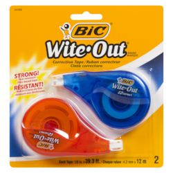 BIC Ruban correcteur Wite-Out EZ Correct 2x1.0 ea, 3,00 $/1ch