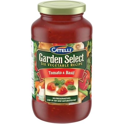 Catelli Garden Select Tomato & Basil Pasta Sauce 640 ml, $0.47/100ml