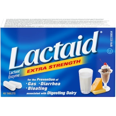 Lactaid Extra Strength 40 ea, $0.41/1ea
