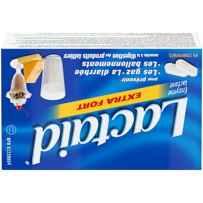Lactaid Comprimés extra-fort 40 ea, 0,42 $/1ch