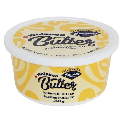 Foothills Whipped Butter 250 g, $2.40/100g