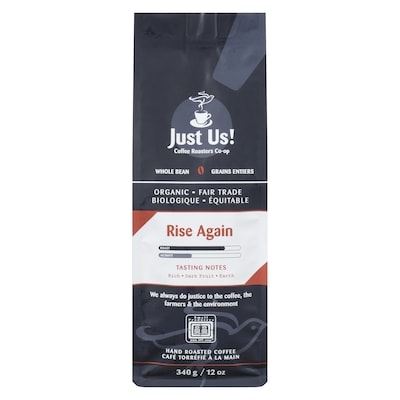 Just Us Whole Bean Coffee, Rise Again 340 g, $4.41/100g