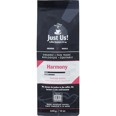 Just Us Café moulu expresso 340 g, 4,41 $/100g