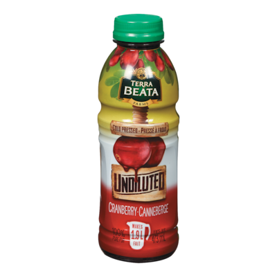 Terra Beata Jus de canneberges non dilué 473 ml, 1,48 $/100ml