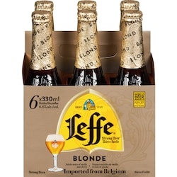Leffe Blonde Beer (ID required at pick-up) 6x330.0 ml, $0.86/100ml