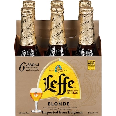 Leffe Blonde Beer (ID required at pick-up) 6x330.0 ml, $0.66/100ml