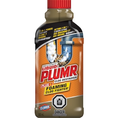 Clorox Déboucheur de tuyaux partiellement bouchés de puissance professionnelle Slow Flow Fighter 503 ml, 1,99 $/100ml