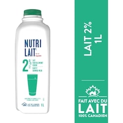 Nutrilait Lait 2 % 1 l, 0,23 $/100ml