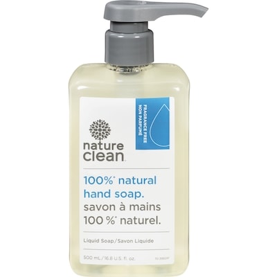 Nature Clean Liquid Hand Soap Unscented 500 ml, $1.30/100ml