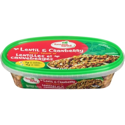 Fontaine Sante 3 Lentil And Cranberry Salad     400 g, $1.25/100g