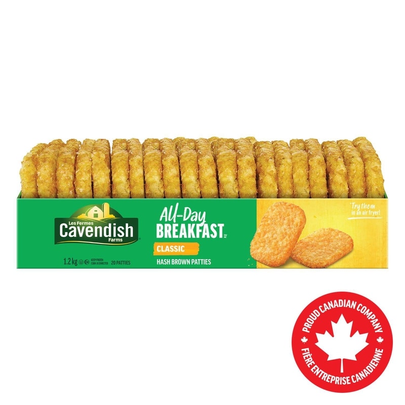 CAVENDISH FARMS All-Day Breakfast Classic Hash Brown Patties - 1.2