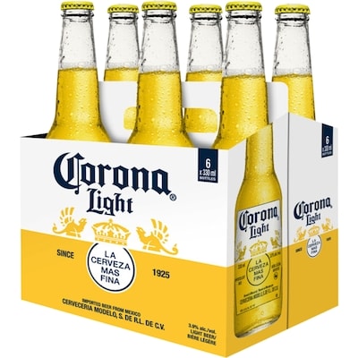 Corona Bière légère (Pièce d’identité requise au moment du ramassage) 6x330.0 ml, 0,71 $/100ml