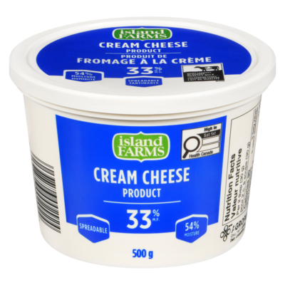 Island Farms Cream Cheese 500 g, $1.26/100g