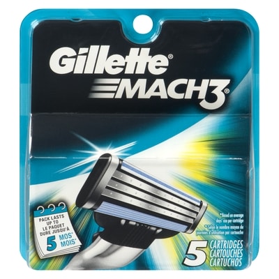 Gillette Razor for Men, 5 Blade Refills 5 ea, $5.00/1ea